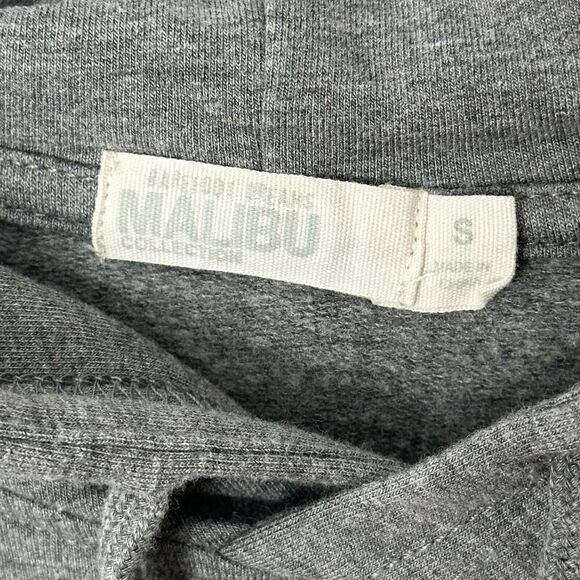 Barefoot Dreams Malibu Collection S Grey Hoodie Lagenlook Artsy Oversized - Picture 2 of 7